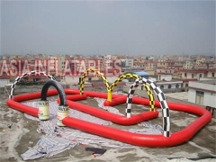 All The Fun Inflatables and Air Sealed Painting Inflatable Race Track