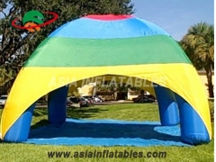 Uniek multicolor opblaasbare tent portable opblaasbare auto onderdak zon onderdak vier benen spider tent evenemententent