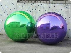 Paars opblaasbare spiegelballon
