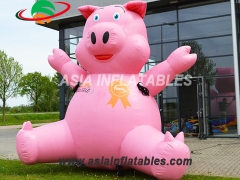 Giant Cartoon  Inflatable Pig For Congratulations and Balloons Show