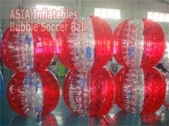 Half kleur bubble voetbal