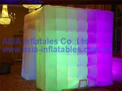 Verlichting opblaasbare kubus tent