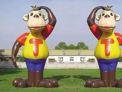 Interactive Inflatable Giant Custom Inflatable Monkey For Outdoor Advertising