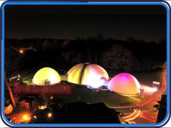 Aangepaste Opblaasbare beurs Tent, LED-licht opblaasbare koepelstructuren voor bedrijfsevenementen, beursshows en Trade Show Displays