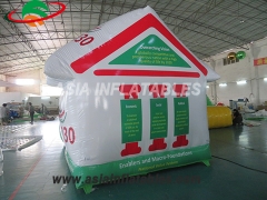 Inflatable tent house shape