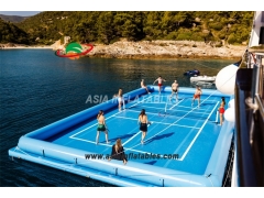 Opblaasbare drijvende pickleballbaan