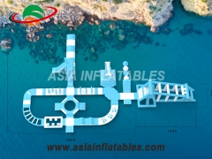 Duurzaam opblaasbaar waterpretpark