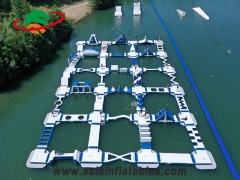 Opblaasbaar waterpretpark voor commercieel gebruik