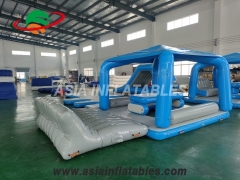 Funny Commercial-Grade Inflatable Water Leisure Platform (6/8/10 Person Capacity) - Non-Slip Surface, UV-Resistant PVC, Rapid Inflation Valve, Portable Floating Dock for Resorts/Parties